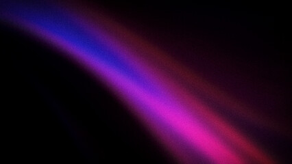 Abstract 4K gradient background with deep black, purple, and pink hues blending smoothly in a wave pattern, enhanced by a grainy texture for visual depth