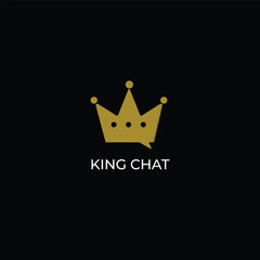 King Chat logo design