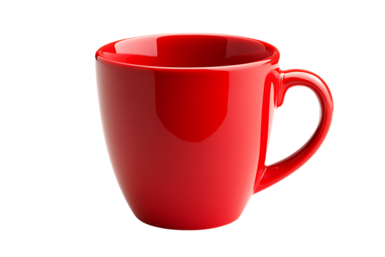 Red cup isolated png on a transparent background