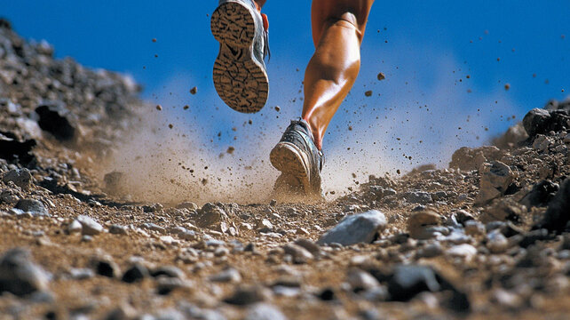 Close up of runner legs 