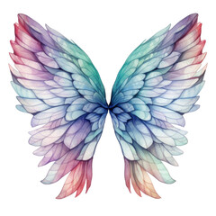 Fototapeta premium Pastel-Colored Butterfly Wings with Intricate Vein Details and Faded Edges