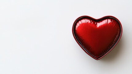 Obraz premium Heart-Shaped Box Filled with Red Chocolate Treats