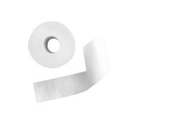 Toilet paper isolated png on a transparent background