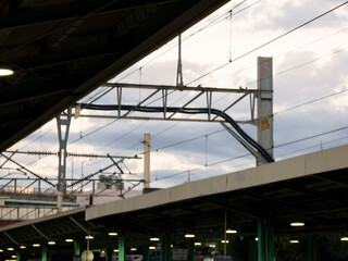 Yeongdeungpo Train station during sunset, in Seoul, Korea