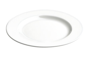 White plate isolated on a white background