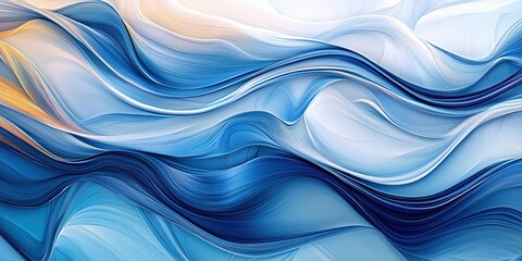 Fototapeta premium abstract blue waves