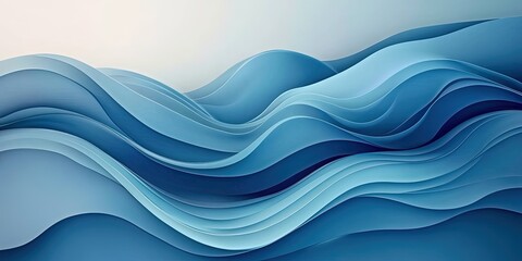 abstract blue waves