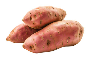 Sweet potato isolated on a white background