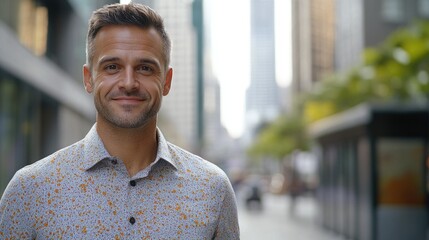 Obraz premium Career-Minded Professional Posing for Portrait