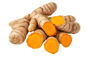 Turmeric isolated on a white background