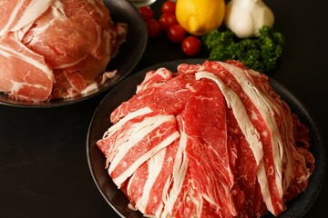 切り落とし　豚肉＆牛肉