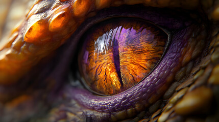 Close-up Dragon Eye Illustration