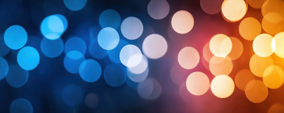 Assist encouragement concept. Colorful bokeh lights in blue, orange, and white create vibrant atmosphere