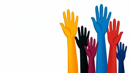 Fototapeta premium Kindness in Action: Helping Hands Reaching Out with Space for Text