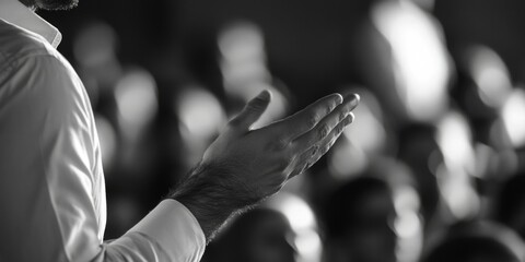 Business Speaker in Auditorium
