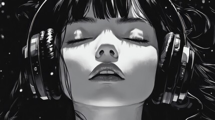 Headphones manga adult publication.