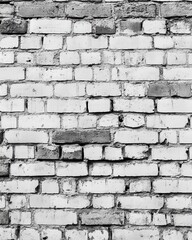 Fototapeta premium Brick wall architecture backgrounds white.