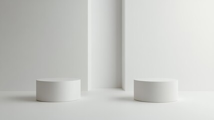 illustration showcasing a noticeable gap between two objects in a front view on a white background, perfect for graphic design use.