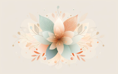 Obraz premium Vintage floral texture art background 