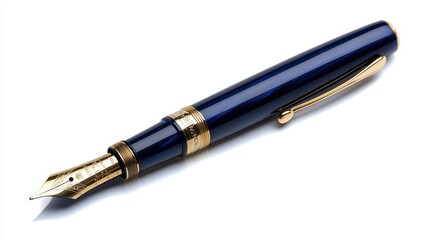 PNG Cap pen blue white background.