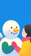 Fototapeta premium snowman 
