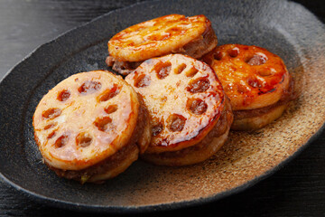 蓮根のはさみ焼き