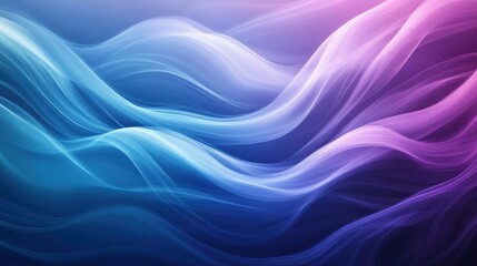 Fototapeta premium Gradient background with smooth texture, featuring blue and purple hues. The background blends blue and purple seamlessly. Minimal abstract flow line vector gradient background