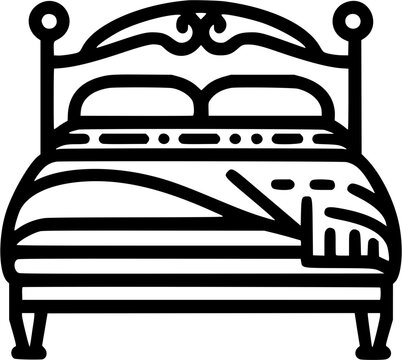 recommend clip art: double bed icon