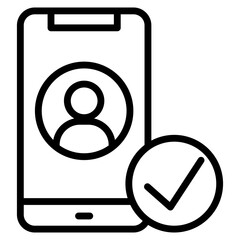 Mobile  Icon Element For Design