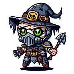 pirate skull with sword