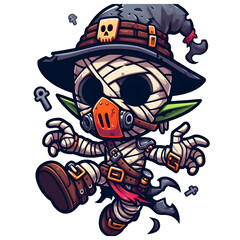 halloween pirate skull