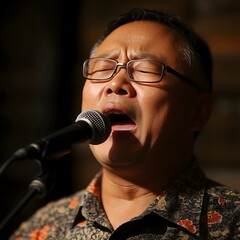Male Asian singer men musician singing performance guy