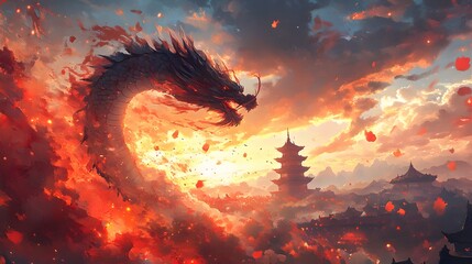 Red Flag Over Ancient City