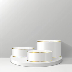 Pedestal for display Blank podium for product 