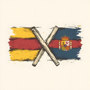 recommend clip art: Spain vs Iceland Flag Showdown