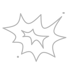  Gray Explosion icon set in thin line style