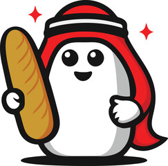 Arabian food mascot  vector ilustration 