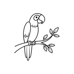 illustration of a parrot