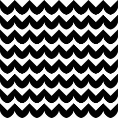 Seamless pattern with geometric motifs in black and white. Vector illustration.