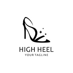 High heels logo, suitable as a logo for your brand which operates in the fashion and beauty sector