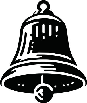 recommend clip art: vector image of a church bell, christmas bells, church bell - school bell icon