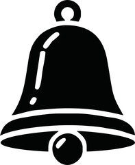 vector image of a church bell, christmas bells, church bell - school bell icon