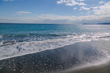 雄大な太平洋の浜辺