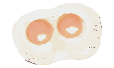 目玉焼きのイラスト素材