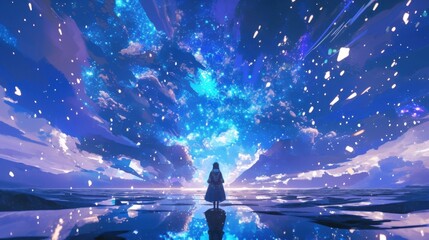 An electrifying symphony crackles and glows like neon in the night transporting the audience to a parallel universe where music is the language of the cosmos.