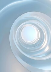 Abstract swirling patterns in soft blue tones creating a sense of depth and tranquility.