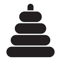 Ring Stacker Toy icon.