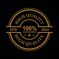 Premium Quality stamp, badge logo Template. Satisfaction Guaranteed badge, trust badge design, guarantee badge.