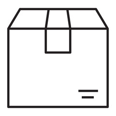 Box Shipping and Packaging line icon.