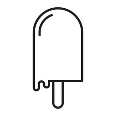 Ice Cream Popsicle line icon.